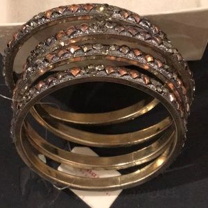 Set of 4 Bangle Bracelets-New With Tags/Box